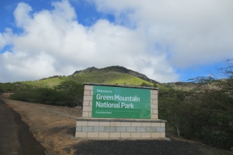 Green Mountain, now with its new sign and interpretation panels!