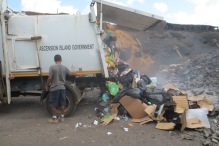 Household waste on Ascension is tipped at the waste site.